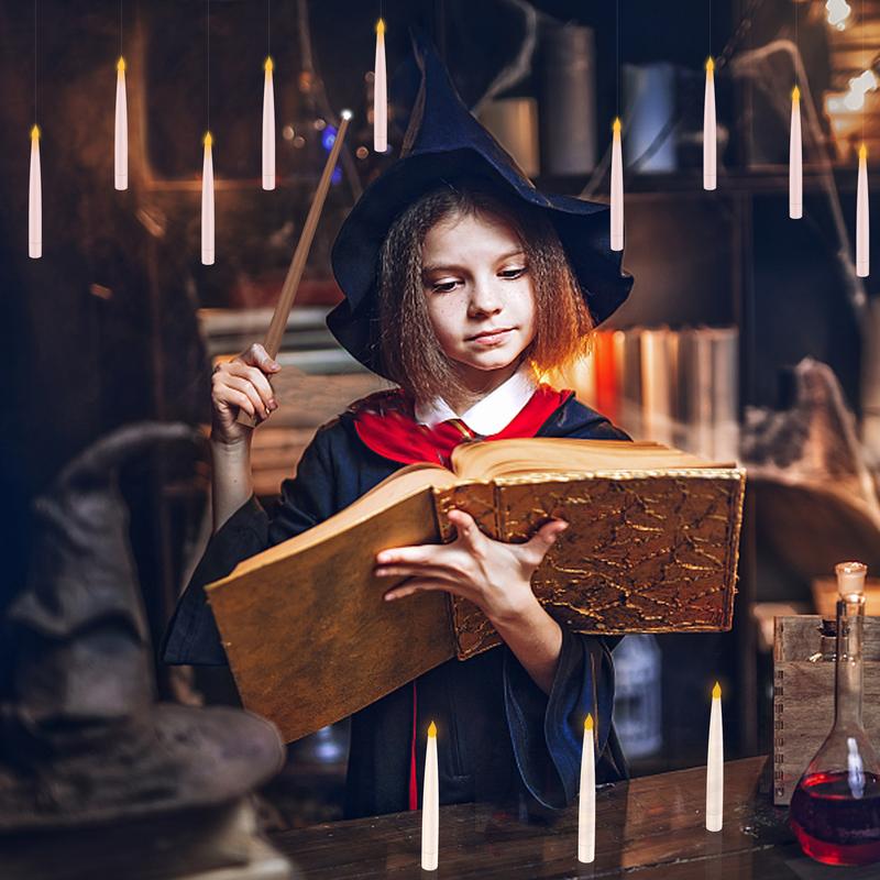 Wizard Lights™ – Floating Candles with Wand Remote