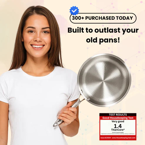 CoreTitanium™ 100% Titanium, Naturally Nonstick