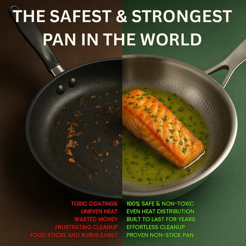 CoreTitanium™ 100% Titanium, Naturally Nonstick