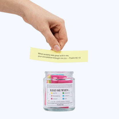 90 Days With Christ - Handmade Bible Verses Jar