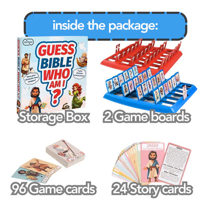 Bible Guess-Who with 96 Game Cards