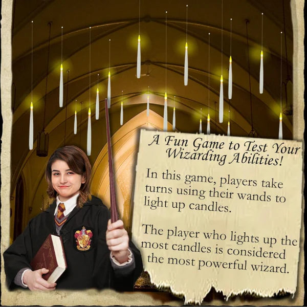 Wizard Lights™ – Floating Candles with Wand Remote