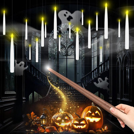 Wizard Lights™ – Floating Candles with Wand Remote