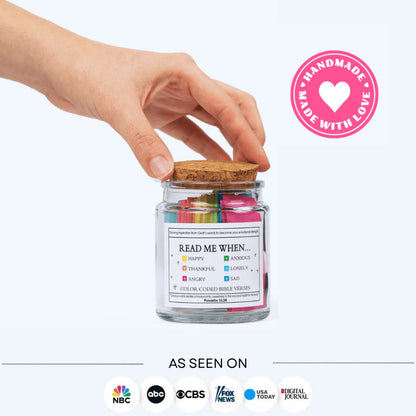 90 Days With Christ - Handmade Bible Verses Jar
