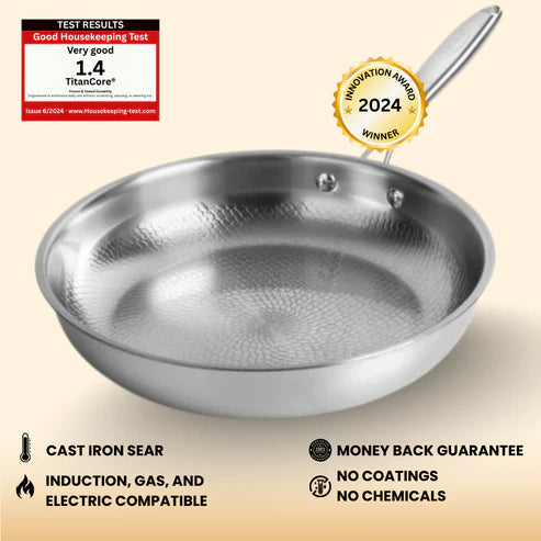 CoreTitanium™ 100% Titanium, Naturally Nonstick