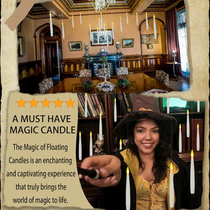 Wizard Lights™ – Floating Candles with Wand Remote